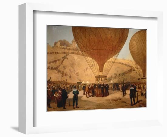 The Minister Gambetta on the Hot-Air Balloon October 7, 1870-Jules Didier-Framed Giclee Print