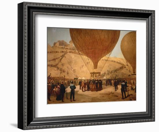 The Minister Gambetta on the Hot-Air Balloon October 7, 1870-Jules Didier-Framed Giclee Print