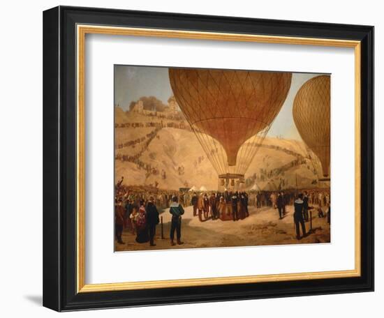 The Minister Gambetta on the Hot-Air Balloon October 7, 1870-Jules Didier-Framed Giclee Print