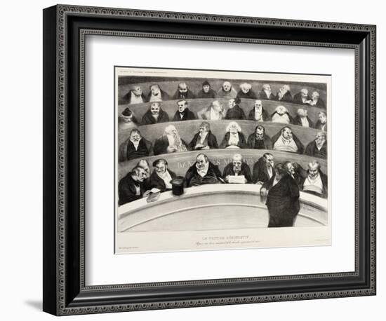 The Ministerial Benches, A Political French Cartoon-Honore Daumier-Framed Giclee Print