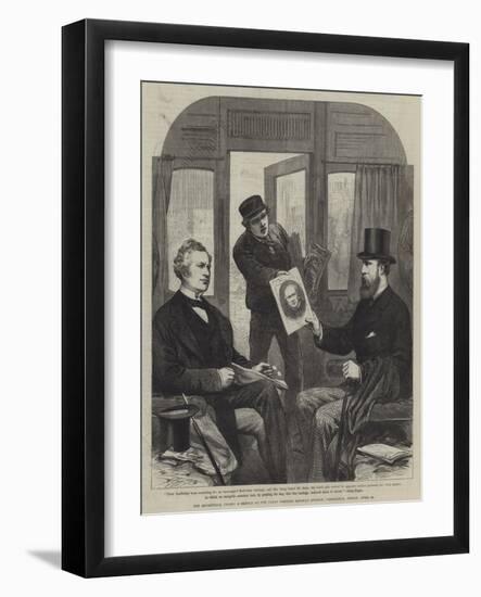 The Ministerial Crisis, a Sketch at the Great Western Railway Station, Paddington, Friday, 23 April-null-Framed Giclee Print