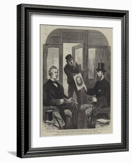 The Ministerial Crisis, a Sketch at the Great Western Railway Station, Paddington, Friday, 23 April-null-Framed Giclee Print