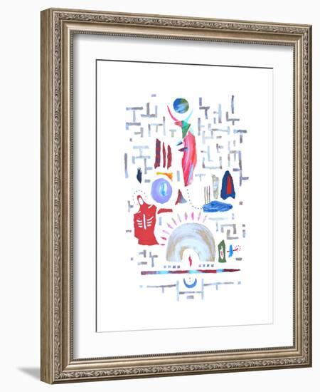 The Minotaur's Labyrinth-Trystan Bates-Framed Premium Giclee Print