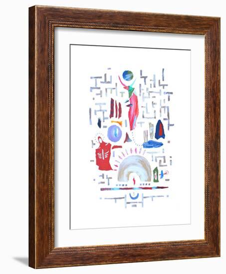 The Minotaur's Labyrinth-Trystan Bates-Framed Premium Giclee Print