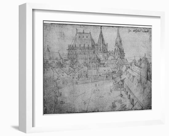 The Minster at Aachen, 1520-Albrecht Dürer-Framed Giclee Print