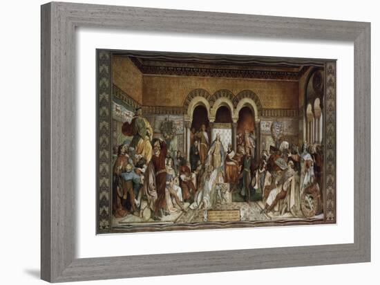 The Minstrel Contest at Wartburg Castle, 1855-Moritz Von Schwind-Framed Giclee Print