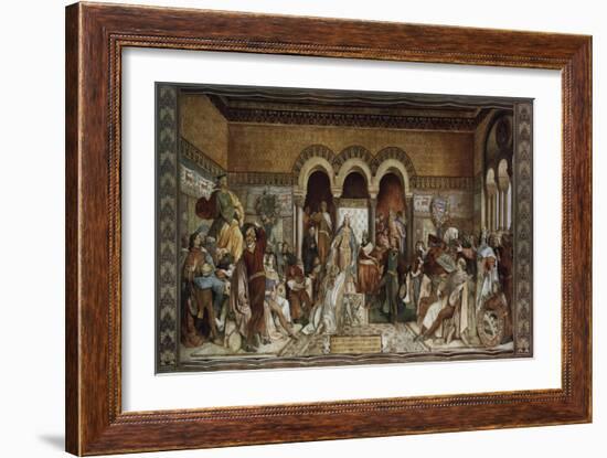 The Minstrel Contest at Wartburg Castle, 1855-Moritz Von Schwind-Framed Giclee Print