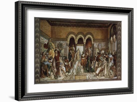 The Minstrel Contest at Wartburg Castle, 1855-Moritz Von Schwind-Framed Giclee Print