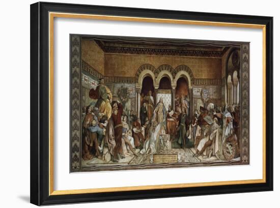 The Minstrel Contest at Wartburg Castle, 1855-Moritz Von Schwind-Framed Giclee Print