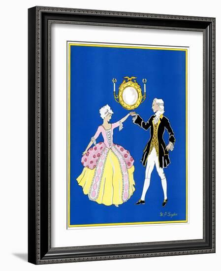 "The Minuet,"February 1, 1932-W. P. Snyder-Framed Giclee Print