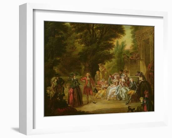 The Minuet under the Oak Tree, 1787-Francois Louis Joseph Watteau-Framed Giclee Print