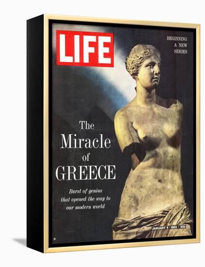 The Miracle of Greece, Statue of Aphrodite, January 4, 1963-Gjon Mili-Framed Premier Image Canvas