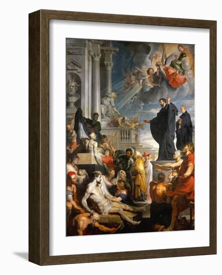 The Miracle of Saint Francis Xavier-Peter Paul Rubens-Framed Giclee Print