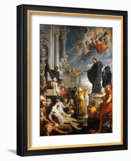 The Miracle of Saint Francis Xavier-Peter Paul Rubens-Framed Giclee Print