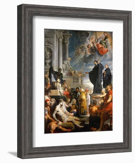 The Miracle of Saint Francis Xavier-Peter Paul Rubens-Framed Giclee Print