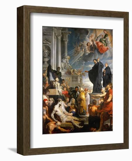 The Miracle of Saint Francis Xavier-Peter Paul Rubens-Framed Giclee Print