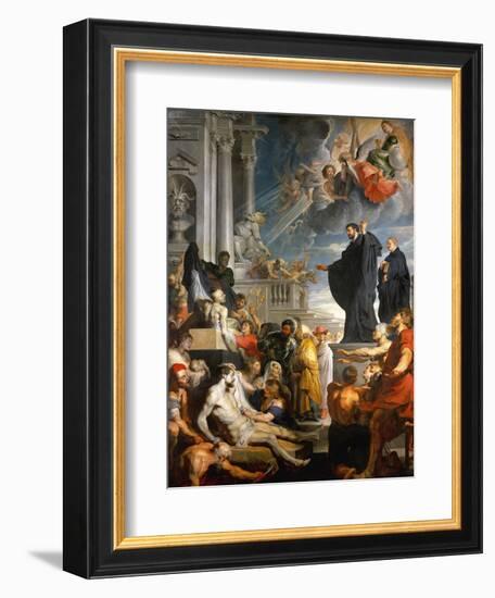 The Miracle of Saint Francis Xavier-Peter Paul Rubens-Framed Giclee Print