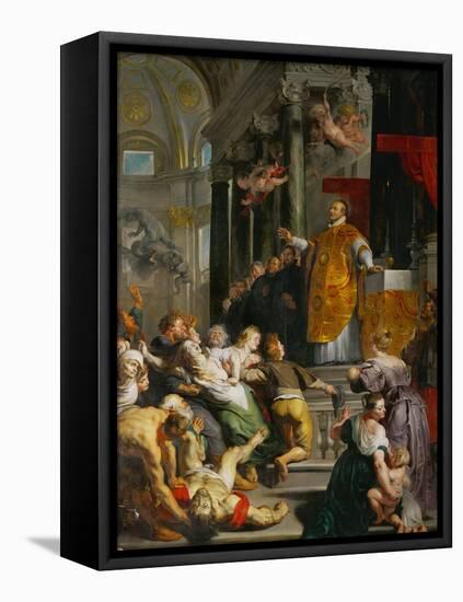 The Miracle of Saint Ignatius Loyola-Peter Paul Rubens-Framed Premier Image Canvas