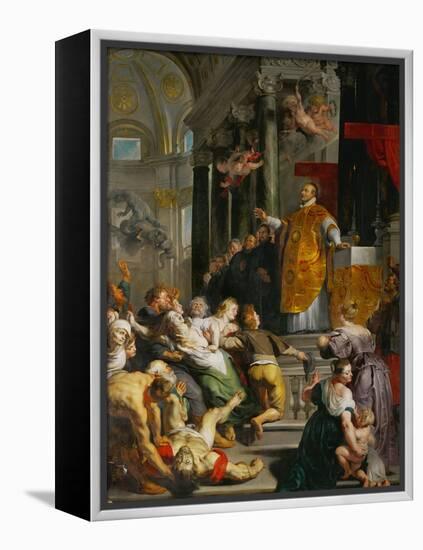 The Miracle of Saint Ignatius Loyola-Peter Paul Rubens-Framed Premier Image Canvas