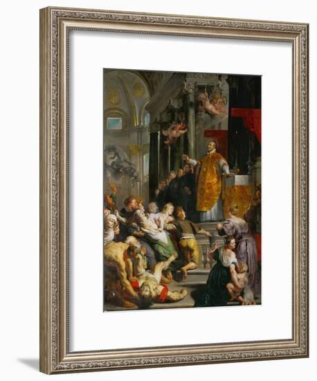 The Miracle of Saint Ignatius Loyola-Peter Paul Rubens-Framed Giclee Print