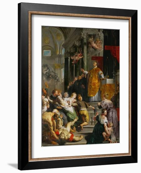 The Miracle of Saint Ignatius Loyola-Peter Paul Rubens-Framed Giclee Print