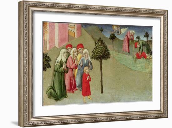The Miracle of San Bernardino-Sano di Pietro-Framed Giclee Print