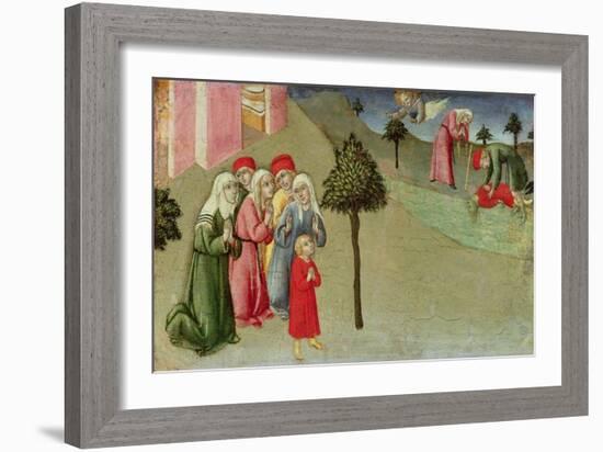 The Miracle of San Bernardino-Sano di Pietro-Framed Giclee Print