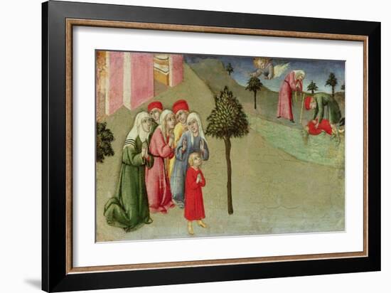 The Miracle of San Bernardino-Sano di Pietro-Framed Giclee Print