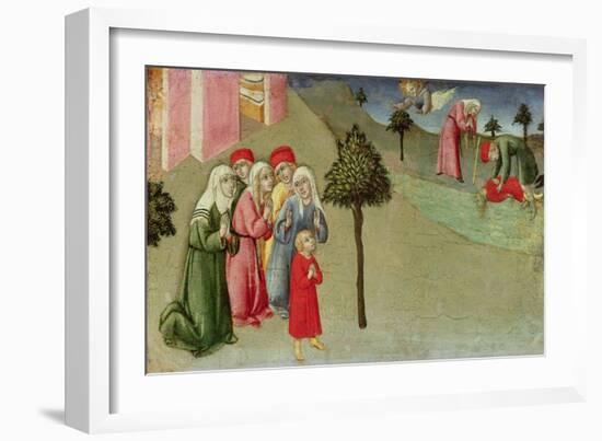 The Miracle of San Bernardino-Sano di Pietro-Framed Giclee Print