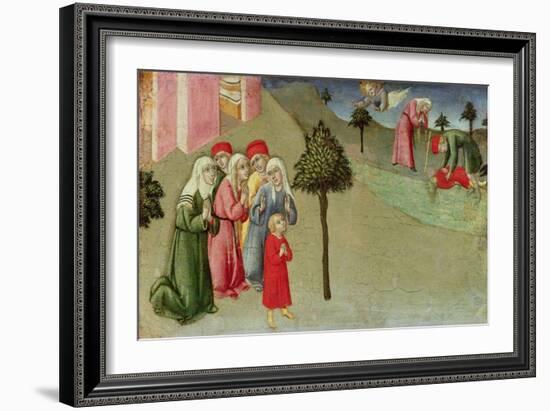 The Miracle of San Bernardino-Sano di Pietro-Framed Giclee Print