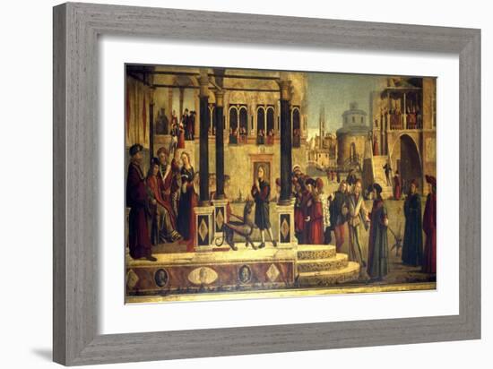The Miracle of St Tryphonius-Vittore Carpaccio-Framed Giclee Print