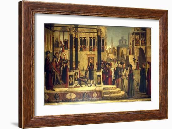 The Miracle of St Tryphonius-Vittore Carpaccio-Framed Giclee Print