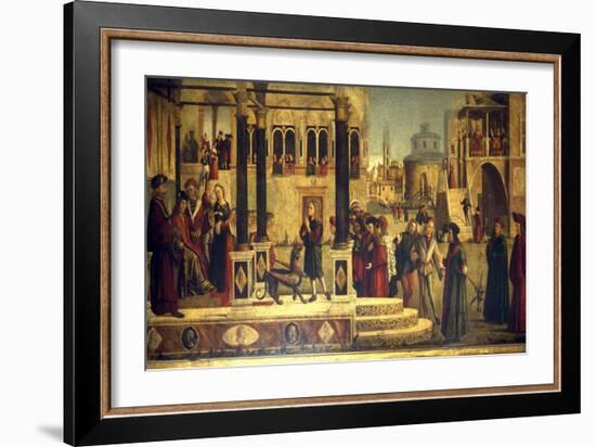 The Miracle of St Tryphonius-Vittore Carpaccio-Framed Giclee Print