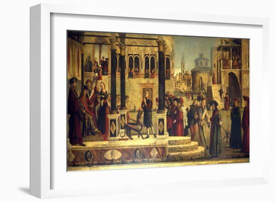 The Miracle of St Tryphonius-Vittore Carpaccio-Framed Giclee Print