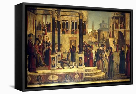 The Miracle of St Tryphonius-Vittore Carpaccio-Framed Premier Image Canvas