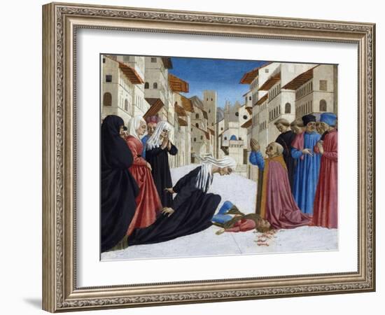 The Miracle of St. Zenobius, 1442-48-Domenico Veneziano-Framed Giclee Print