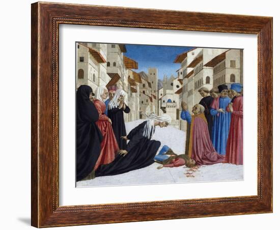 The Miracle of St. Zenobius, 1442-48-Domenico Veneziano-Framed Giclee Print