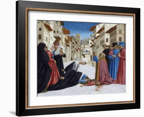 The Miracle of St. Zenobius, 1442-48-Domenico Veneziano-Framed Giclee Print