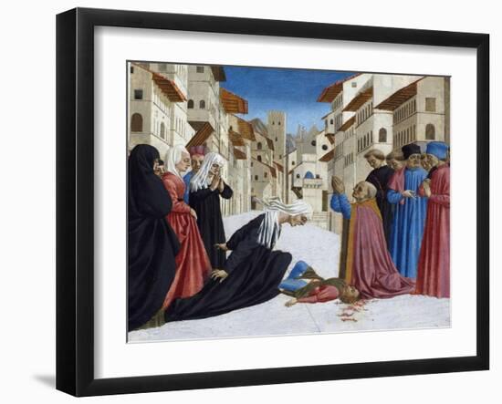 The Miracle of St. Zenobius, 1442-48-Domenico Veneziano-Framed Giclee Print