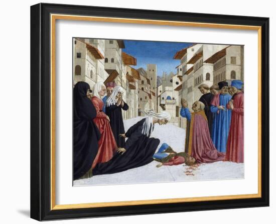 The Miracle of St. Zenobius, 1442-48-Domenico Veneziano-Framed Giclee Print