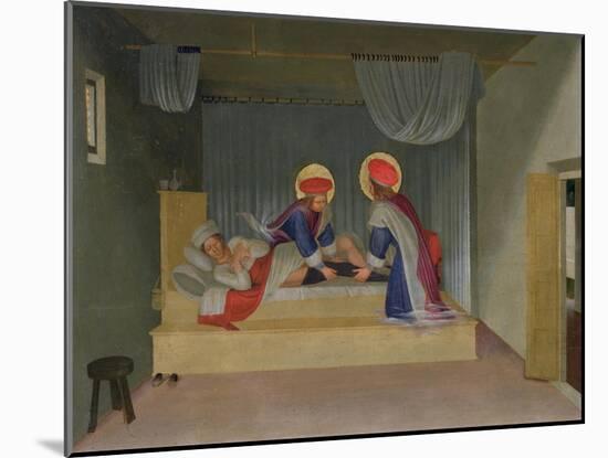 The Miracle of the Deacon Justinian, from the Predella of the San Marco Altarpiece, 1440-Fra Angelico-Mounted Giclee Print