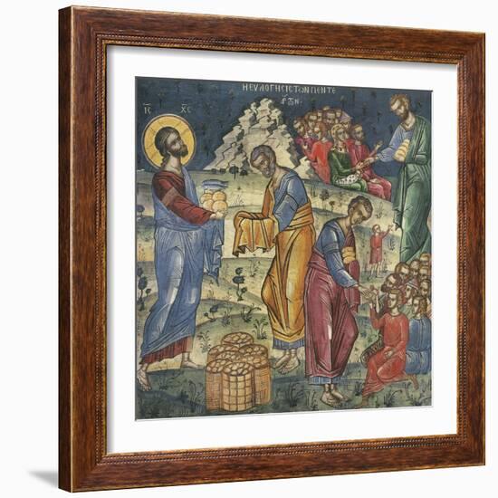 The Miracle of the Five Loaves and Two Fishes, 16th Century-null-Framed Giclee Print