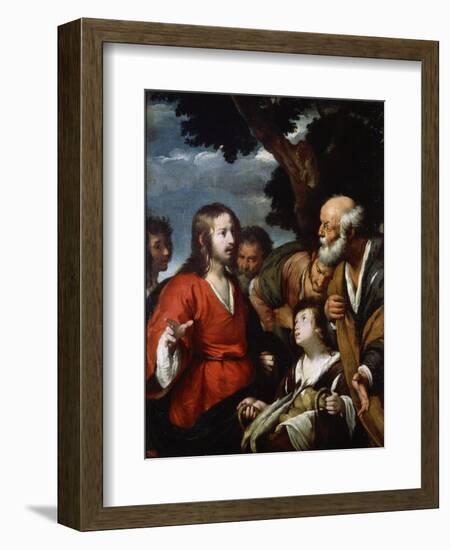 The Miracle of the Five Loaves and Two Fishes, after 1630-Bernardo Strozzi-Framed Giclee Print