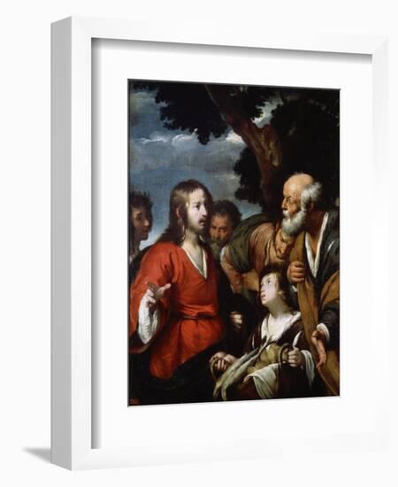 The Miracle of the Five Loaves and Two Fishes, after 1630-Bernardo Strozzi-Framed Giclee Print