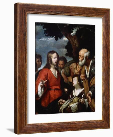 The Miracle of the Five Loaves and Two Fishes, after 1630-Bernardo Strozzi-Framed Giclee Print