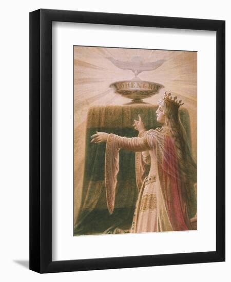 The Miracle of the Grail, from the Lohengrin Saga, Salon-Wilhelm Hauschild-Framed Giclee Print