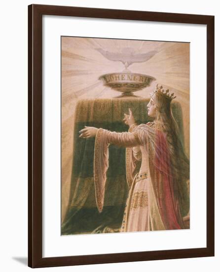 The Miracle of the Grail, from the Lohengrin Saga, Salon-Wilhelm Hauschild-Framed Giclee Print
