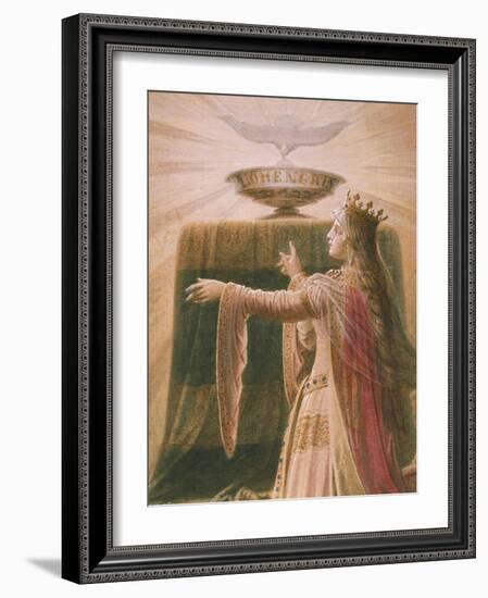 The Miracle of the Grail, from the Lohengrin Saga, Salon-Wilhelm Hauschild-Framed Giclee Print