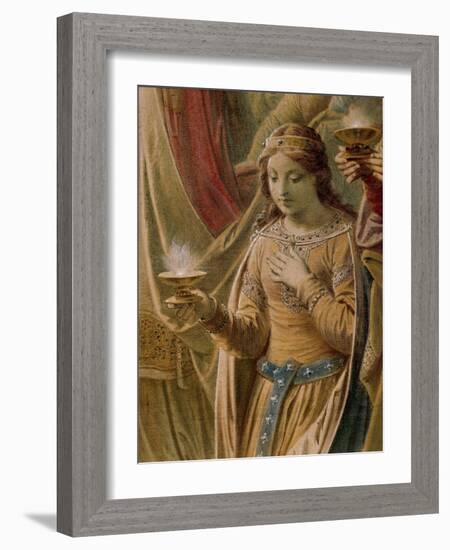 The Miracle of the Grail, from the Lohengrin Saga, Salon-Wilhelm Hauschild-Framed Giclee Print