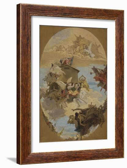 The Miracle of the Holy House of Loreto, 1743-Giovanni Battista Tiepolo-Framed Giclee Print